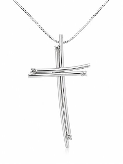 Collier Recarlo Femme in Or Diamante 0.08 Ct ZU 501/B - ZU 501/B